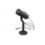 Laidinio kompiuterio mikrofonas GENESIS Radium 350D — USB Type-A/Type-C, -48 dB jautrumas, 16–14000 Hz, 2,5 m kabelis, juodas