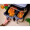 Tefal Dual Easy Fry & Grill EY905D dviguba 8,3 l atskirai stovinti 2700 W karšto oro gruzdintuvė, nerūdijantis plienas