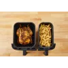 Tefal Dual Easy Fry & Grill EY905D dviguba 8,3 l atskirai stovinti 2700 W karšto oro gruzdintuvė, nerūdijantis plienas