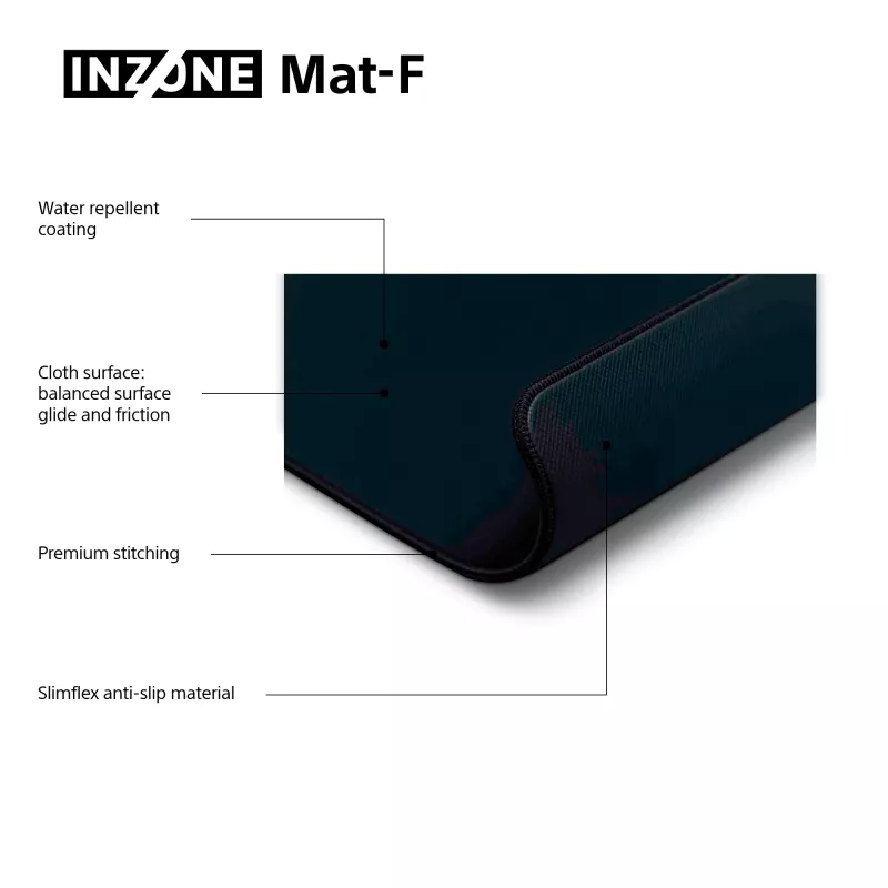 Sony NZONE Mat-F žaidimų pelės kilimėlis, juodas