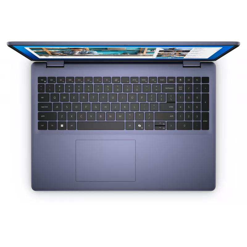 DELL DC16251 Intel Core 7 150U nešiojamas kompiuteris 40,6 cm (16 colių) Full HD+ 16 GB DDR5-SDRAM 1 TB SSD NVIDIA GeForce MX570A „Wi-Fi 6E“ (802.11ax) „Ubuntu Linux“ JK tarptautinė mėlyna