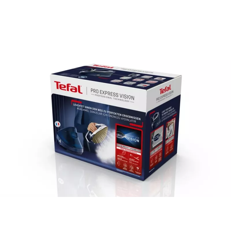 Tefal Pro Express Vision GV9812 3000 W 1,1 l Durilium AirGlide Autoclean padas Mėlyna, Balta