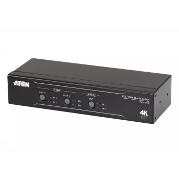 ATEN 2 x 2 True 4K HDMI Matricinis Perjungiklis su Garso Išskyrimu