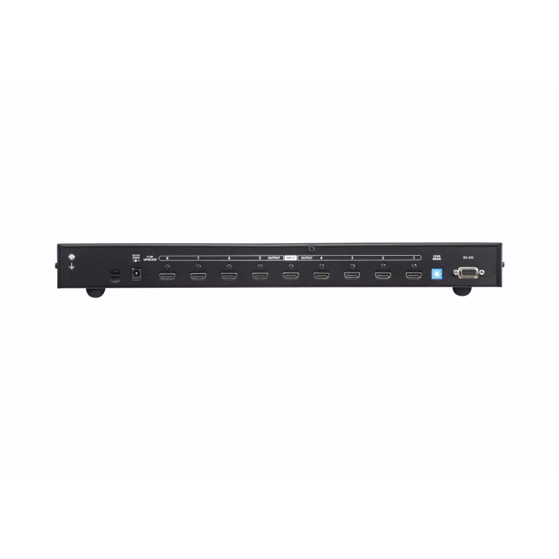 ATEN 8 prievadų tikro 4K HDMI skirstytuvas, HDMI, 8x HDMI, 4096 x 2160 pikseliai, juodas, metalas, 4K Ultra HD