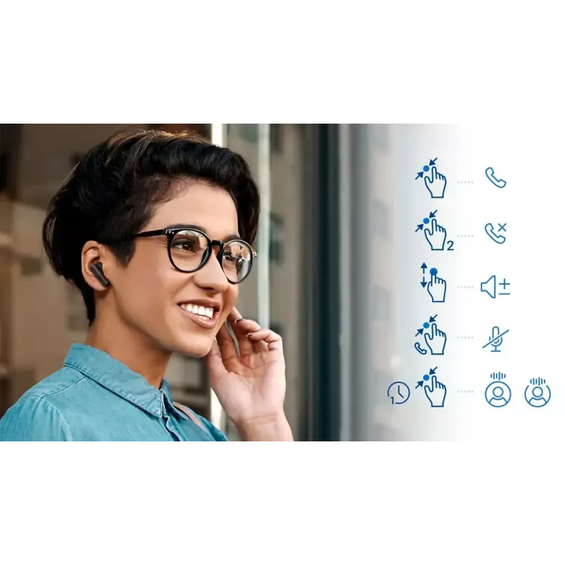 DELL EB525 Ausinės True Wireless Stereo (TWS) Į ausį Skambučiams/Muzikai Bluetooth Juodos