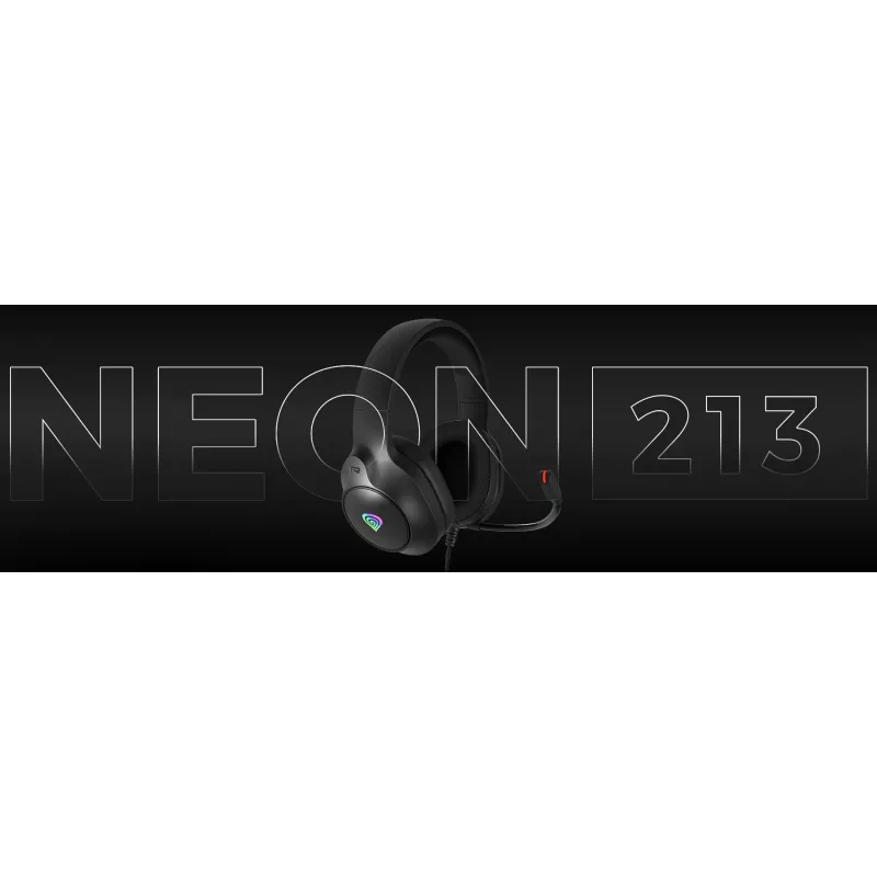 GENESIS NEON 213, laidinis, skambučiams / muzikai, 20 – 20000 Hz, 302 g, ausinės, juodos