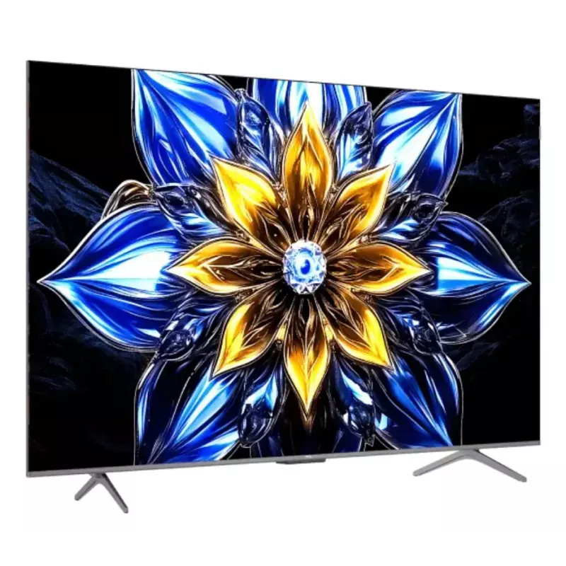 Televizorius TCL 55T8C 55 colių QLED 4K Ultra HD, HDR10, Google TV, 144Hz, Direct-LED, 4×HDMI 2.1, Bluetooth/Wi‑Fi, Metalinis