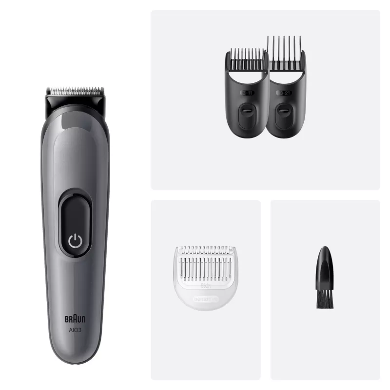 Braun All-in-One serijos 3 AIO3500 skutimosi ir kirpimo rinkinys