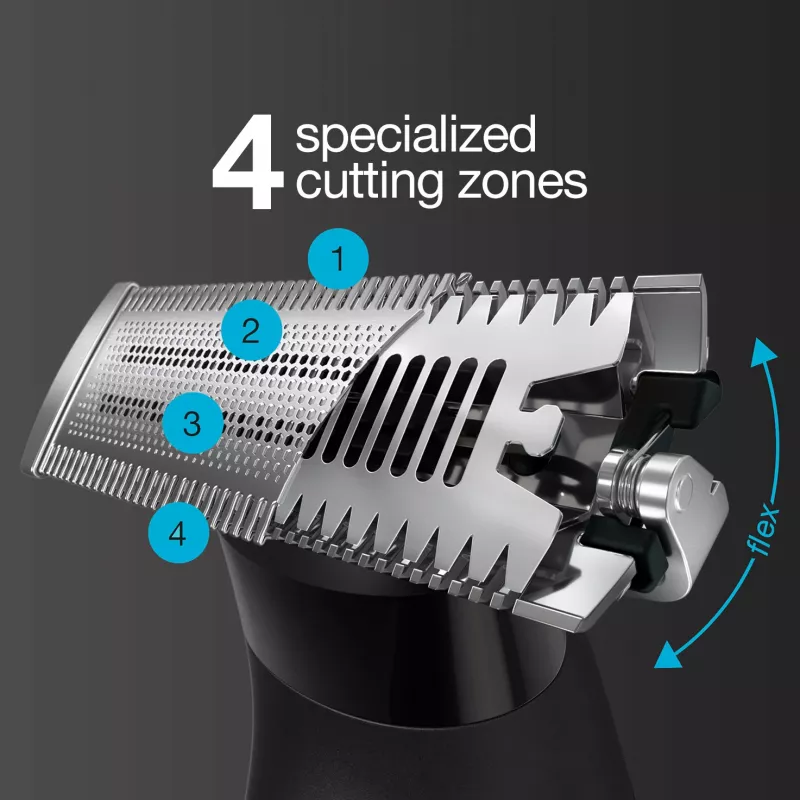 Braun Series X XT5200 folijos skustuvas Trimeris Juoda, Metalinė