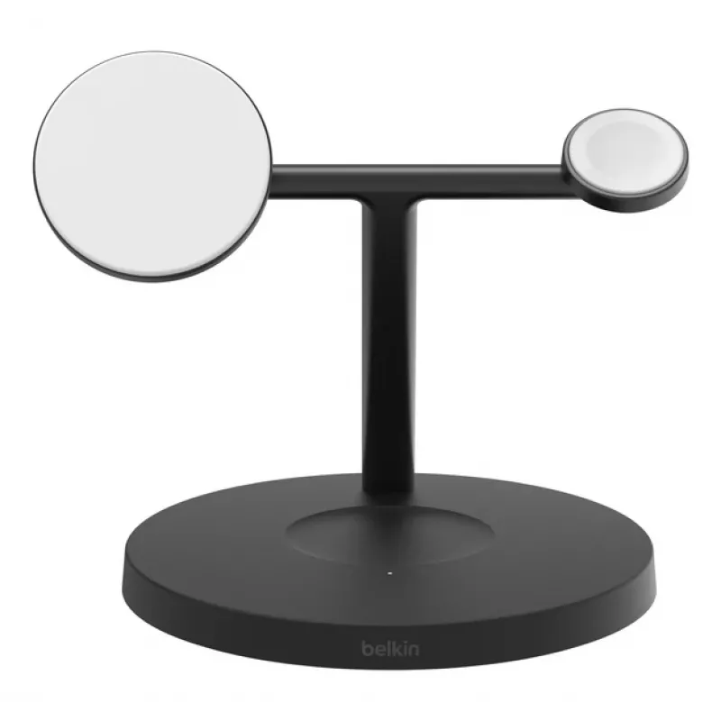 BELKIN belaidis įkrovimo stovas - Boost Charge Pro - 3-in-1 su Qi2 15 W - juodas