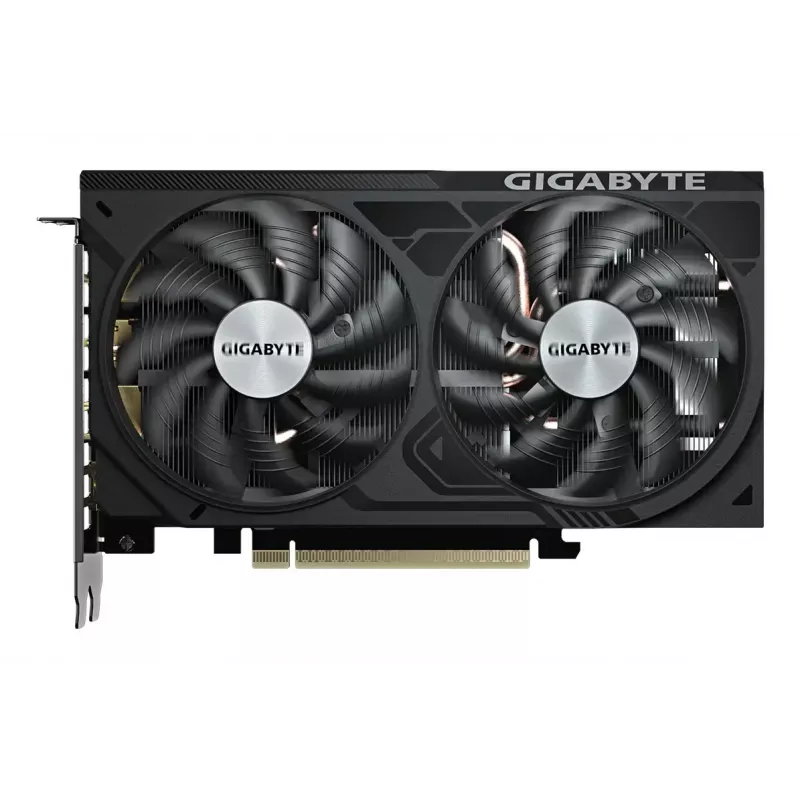 GIGABYTE GeForce RTX 5050 WINDFORCE OC V2 8G vaizdo plokštė – 8 GB GDDR6, 128 bitų, PCI-E 5.0, 2572 MHz branduolio dažnis, 2 x DP, 2 x HDMI, NVIDIA DLSS 4, GV-N5050WF2OCV2-8GD