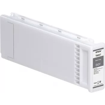 Epson Singlepack Tamsiai pilkas T800700 UltraChrome PRO 700 ml, Tamsiai pilka, pigmento pagrindo rašalas, 700 ml, 1 vnt.