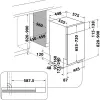 Whirlpool WSBO 3O34 PF X Pusiau įmontuojama 10 vietų