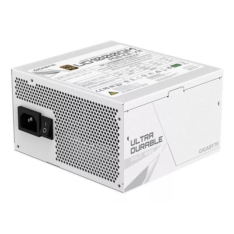 Maitinimo blokas GIGABYTE UD1000GM PG5 V2 1000W ATX 3,1 visiškai modulinis 80 PLUS Gold baltas
