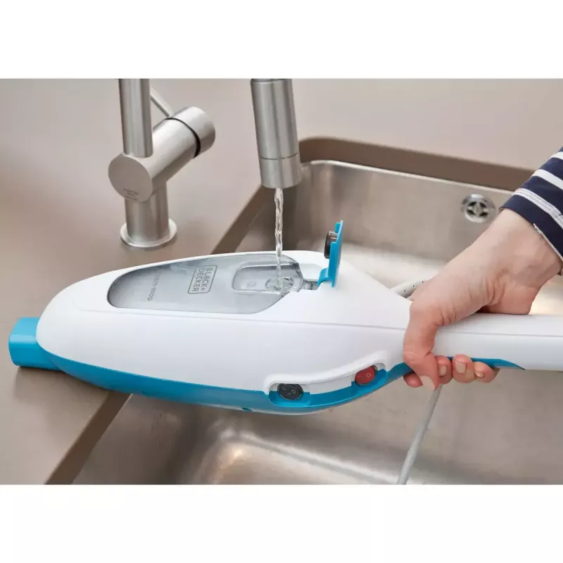 Stick vacuum Juoda & Decker FSMH13E5-QS – 1300 W, corded, 4.8 m kabelis, mėlynas