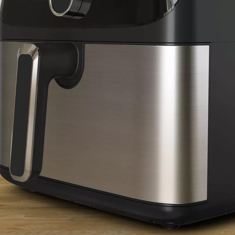 Tefal Easy Fry Mega EY855D10 gruzdintuvė vienvietė 7,5 L laisvai pastatoma 2020 W karšto oro gruzdintuvė juoda, nerūdijantis plienas
