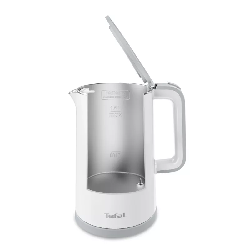 Elektrinį virdulį Tefal KO6931, 1,5 l, 1800 W, baltas, 5 temperatūros nustatymai, palaikymas šiltai 30 min.