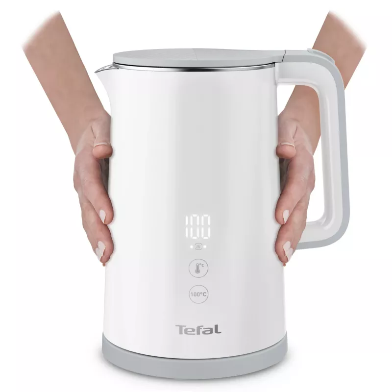 Elektrinį virdulį Tefal KO6931, 1,5 l, 1800 W, baltas, 5 temperatūros nustatymai, palaikymas šiltai 30 min.