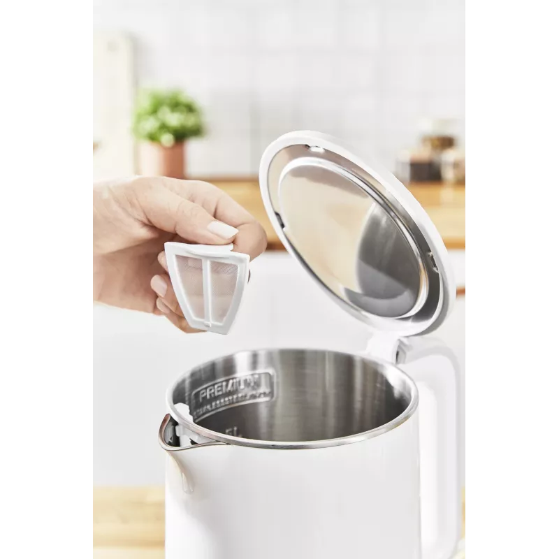 Elektrinį virdulį Tefal KO6931, 1,5 l, 1800 W, baltas, 5 temperatūros nustatymai, palaikymas šiltai 30 min.