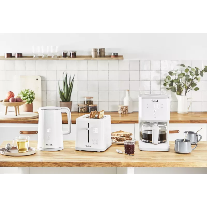 Elektrinį virdulį Tefal KO6931, 1,5 l, 1800 W, baltas, 5 temperatūros nustatymai, palaikymas šiltai 30 min.