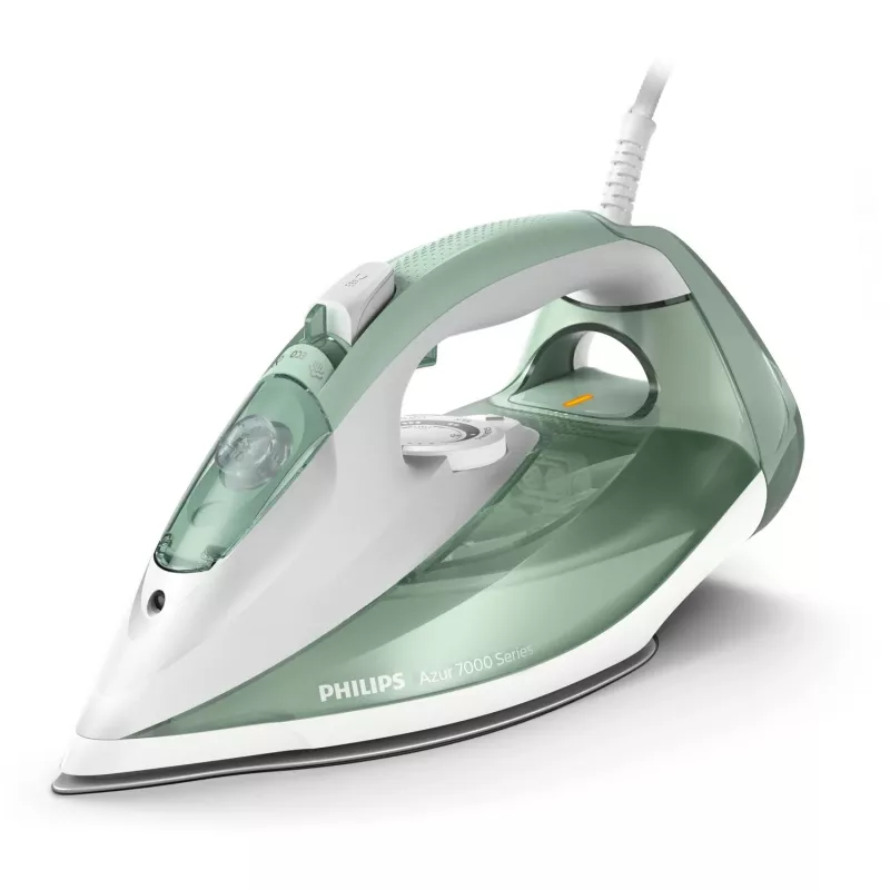 Philips 7000 serijos DST7012/70 lygintuvas Garinis lygintuvas SteamGlide Plus padas 2600 W Žalia, Pilka