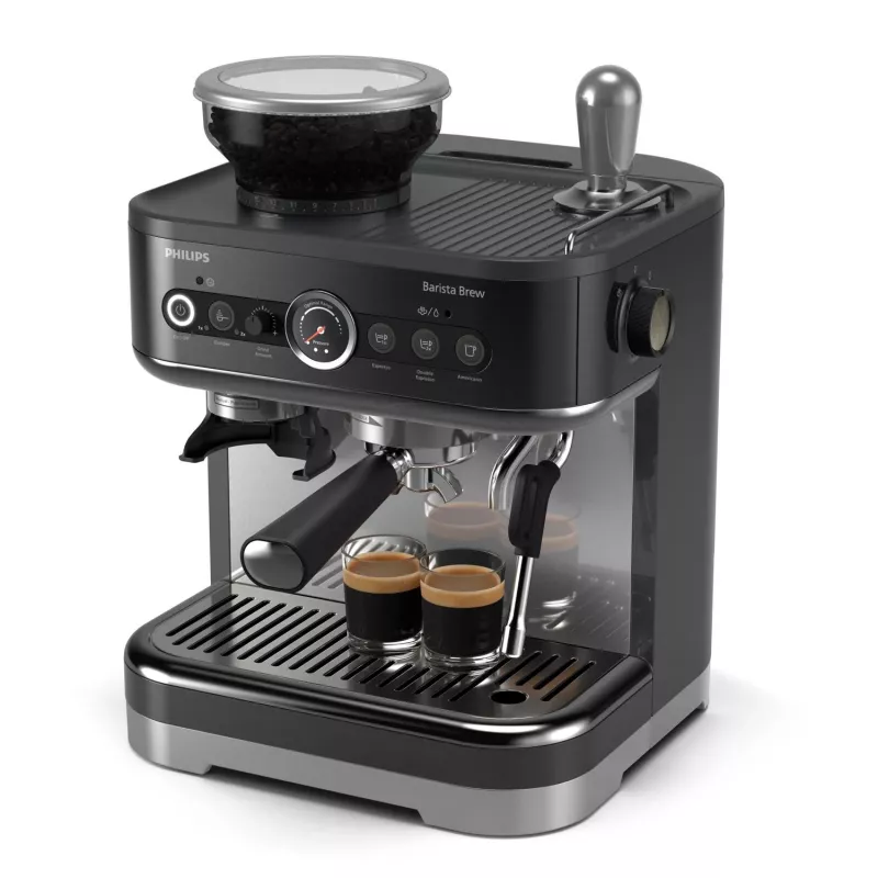Philips Barista Brew, Espresso aparatas, 2,3 L, Įmontuotas malūnėlis, 1350 W, Juoda