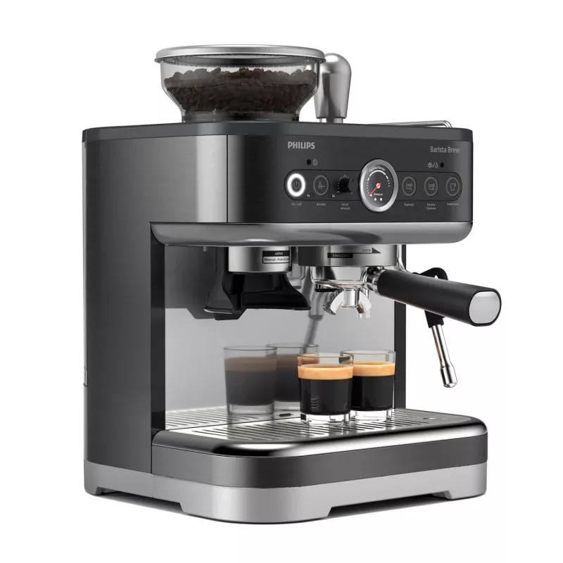 Philips Barista Brew, Espresso aparatas, 2,3 L, Įmontuotas malūnėlis, 1350 W, Juoda