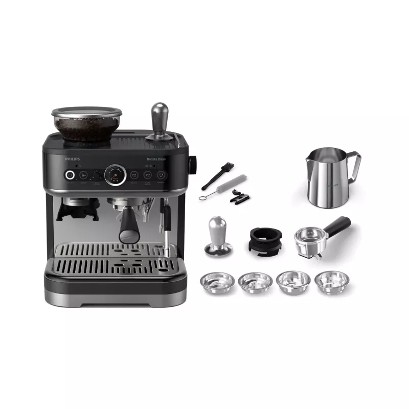 Philips Barista Brew, Espresso aparatas, 2,3 L, Įmontuotas malūnėlis, 1350 W, Juoda