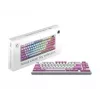 MSI FORGE GK600 TKL WIRELESS VIOLET klaviatūra, skirta žaidimams USB + Bluetooth QWERTY UK English Pink, Violet, White
