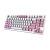 MSI FORGE GK600 TKL WIRELESS VIOLET klaviatūra, skirta žaidimams USB + Bluetooth QWERTY UK English Pink, Violet, White