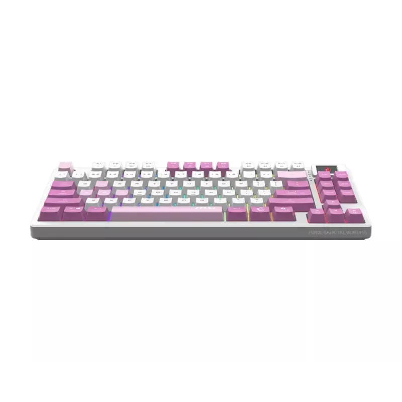 MSI FORGE GK600 TKL WIRELESS VIOLET klaviatūra, skirta žaidimams USB + Bluetooth QWERTY UK English Pink, Violet, White