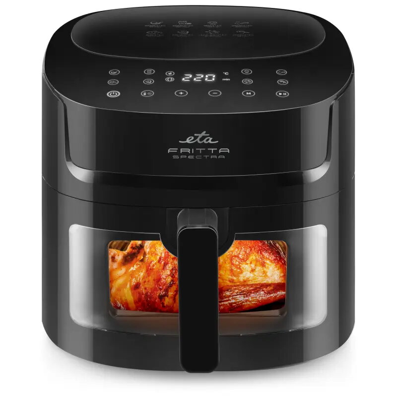 Oro gruzdintuvė ETA Fritta Spectra 616890000 — 1800 W, 7,2 l, juoda