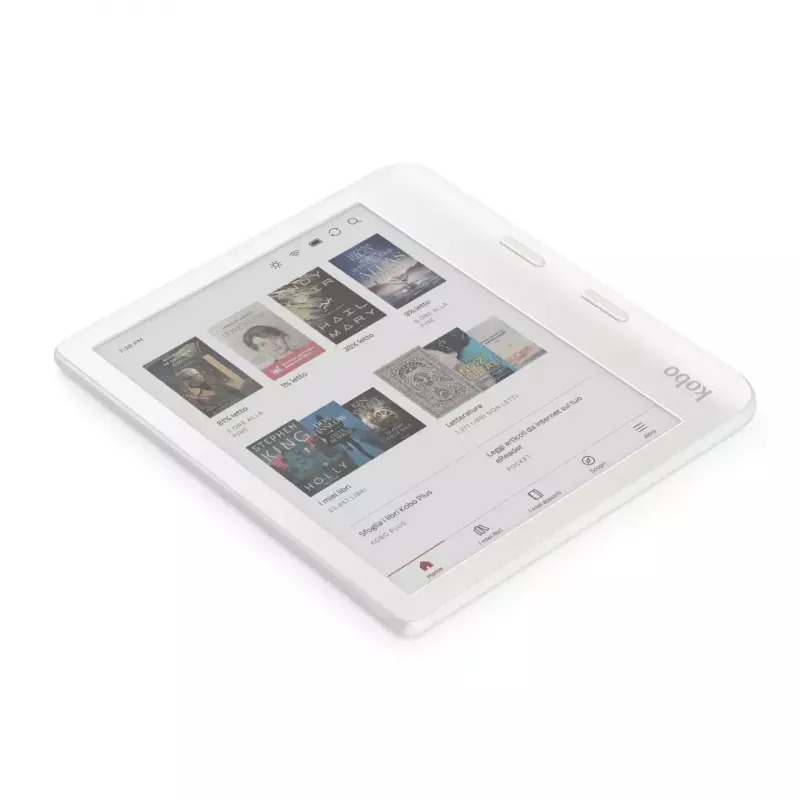 E. knygų skaityklė Kobo Libra Colour 7 colių E Ink Kaleido, 32 GB, Wi‑Fi, Bluetooth, atspari vandeniui, balta