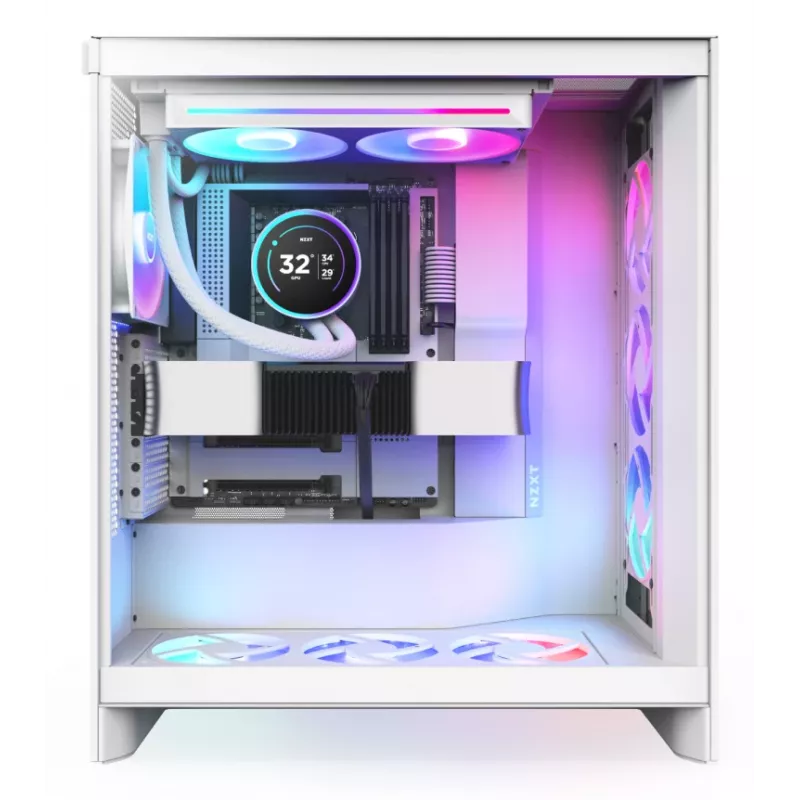 „Viskas viename“ skysčio aušintuvas NZXT Kraken Elite 280 RGB 14 cm baltas