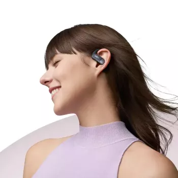 SHOKZ OpenFit Air ausinės belaidės už ausies Skambučiams/Muzikai/Sportui/Kasdienai Bluetooth Juoda