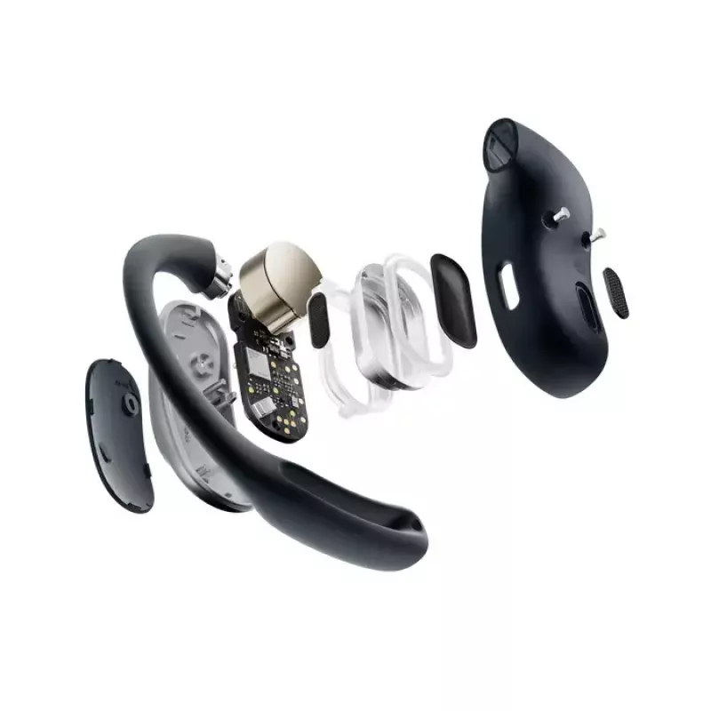 SHOKZ OpenFit Air ausinės belaidės už ausies Skambučiams/Muzikai/Sportui/Kasdienai Bluetooth Juoda