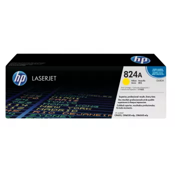 HP 824A Geltona Originali LaserJet tonerių kasetė, 21000 puslapių, Geltona, 1 vnt.