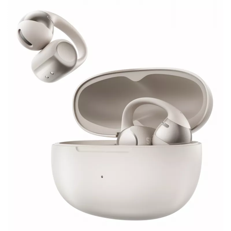 SHOKZ OpenDots ONE laisvų rankų įranga belaidė ausinės su spaustuku skambučiams/muzikai/sportui/kasdienai Bluetooth pilka