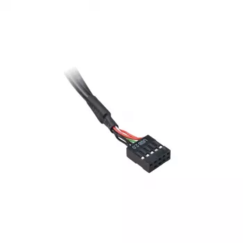 Vidinis adapterio kabelis Akasa AK-CBUB53-40BK USB 3.1 Gen 1 dvigubas USB 2.0 Type-A