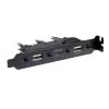 Vidinis adapterio kabelis Akasa AK-CBUB53-40BK USB 3.1 Gen 1 dvigubas USB 2.0 Type-A