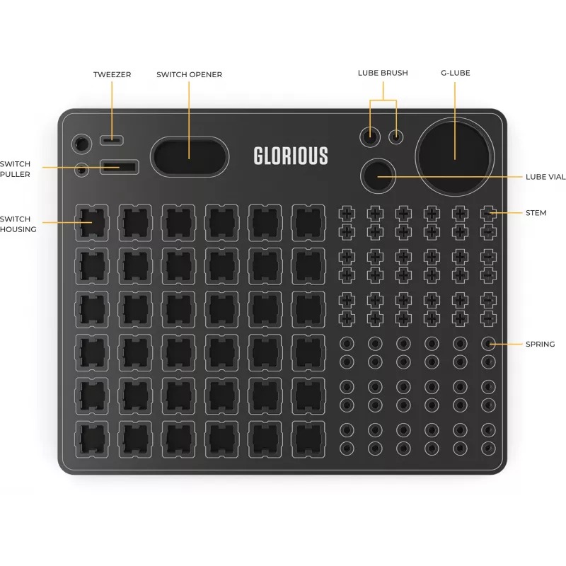 Glorious Gaming Tepimo stotelė Klaviatūros jungiklių tepimo stotelė