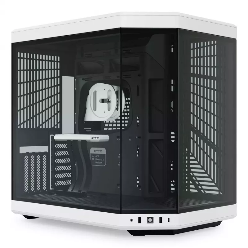 PC korpusas HYTE Y70 Midi Tower, juoda, balta