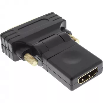 InLine HDMI į DVI adapteris HDMI lizdas / DVI kištukas lankstus auksuotas 4K2K