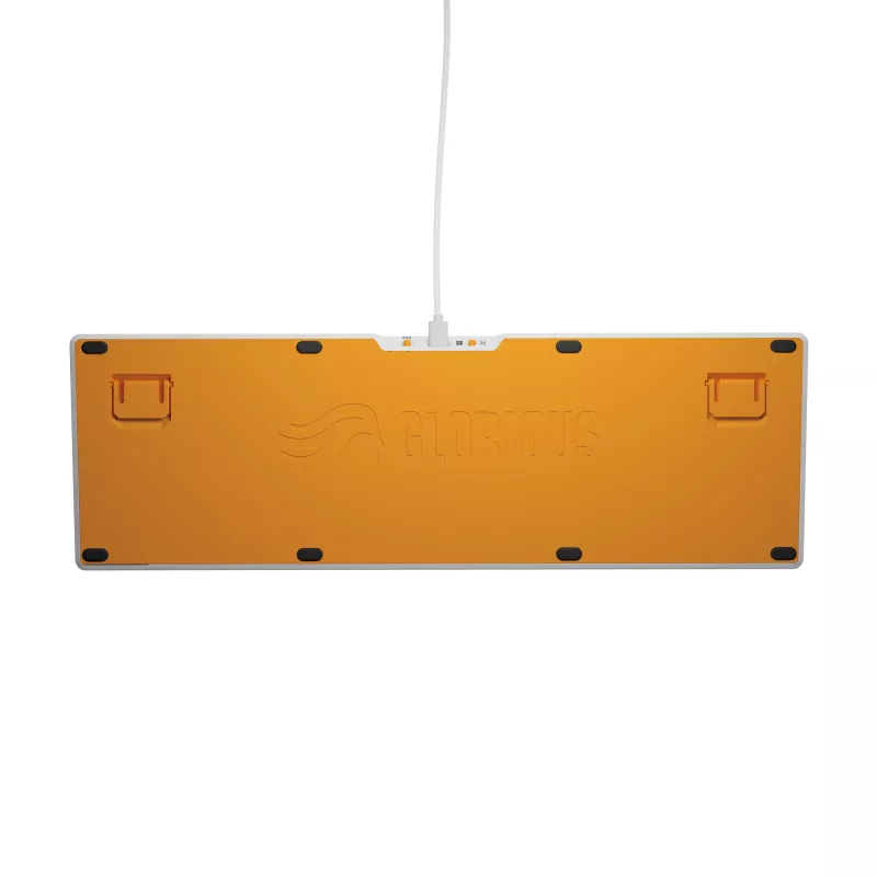 Mechaninė pilno dydžio (100 %) laidinė klaviatūra GLORIOUS GMMK 3 HE — balta, USB, QWERTY, RGB