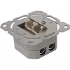 Sieninis lizdų dėklas InLine Cat.6 2x RJ45 horizontalus — paviršinis arba įleidžiamas montavimas