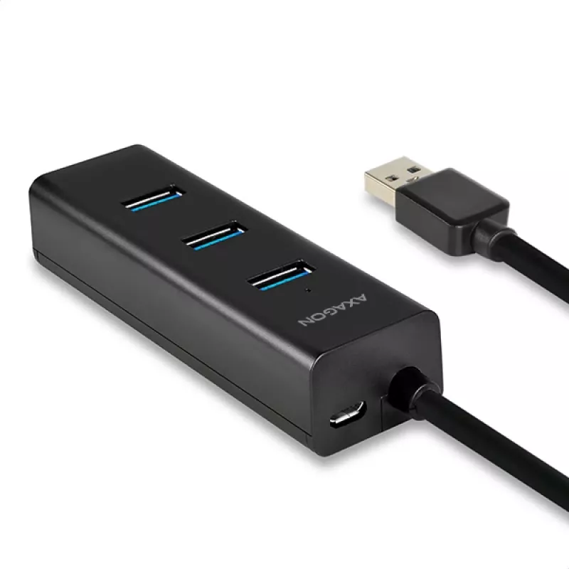 Axagon HUE-S2BP 4x USB 3.0 CHARGING šakotuvas su 1,2 m kabeliu, įskaitant kintamosios srovės adapterį