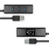 Axagon HUE-S2BP 4x USB 3.0 CHARGING šakotuvas su 1,2 m kabeliu, įskaitant kintamosios srovės adapterį