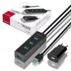 Axagon HUE-S2BP 4x USB 3.0 CHARGING šakotuvas su 1,2 m kabeliu, įskaitant kintamosios srovės adapterį