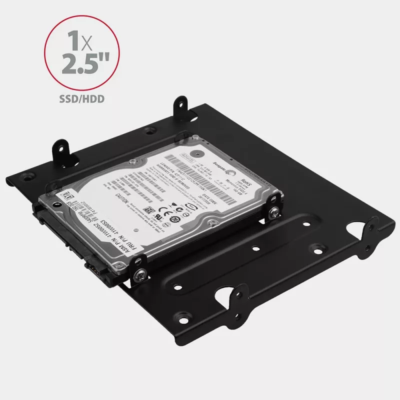 Axagon RHD-435 laikiklis 4x 2,5 colio arba 2x 2,5 colio HDD/SSD ir 1x 3,5 colio HDD į 5,25 colio nišą, metalinis