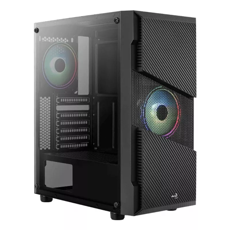 Aerocool Menace Saturn RGB Midi Tower Juoda